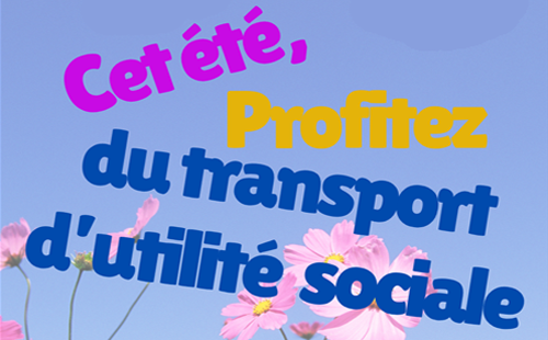 Cet été, profitez du transport d’utilité sociale de la 4C !