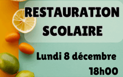 Réunion publique Restauration scolaire