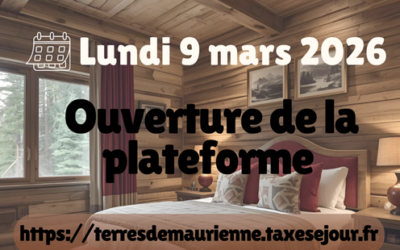 Ouverture de la plateforme Taxe de séjour le 9 mars 2026