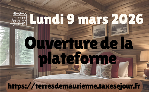 Ouverture de la plateforme Taxe de séjour le 9 mars 2026