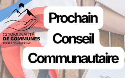 Prochain conseil communautaire